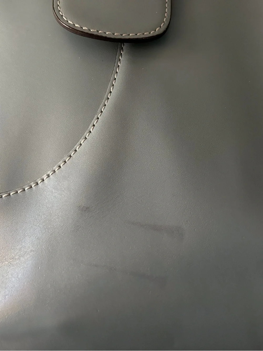 Vintage 90s Cole Han top handle bag Ice Blue